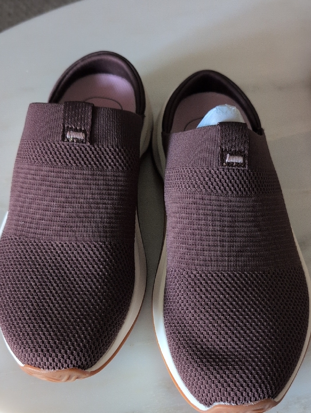 ryka Slip-On Knit Sneakers - Brown